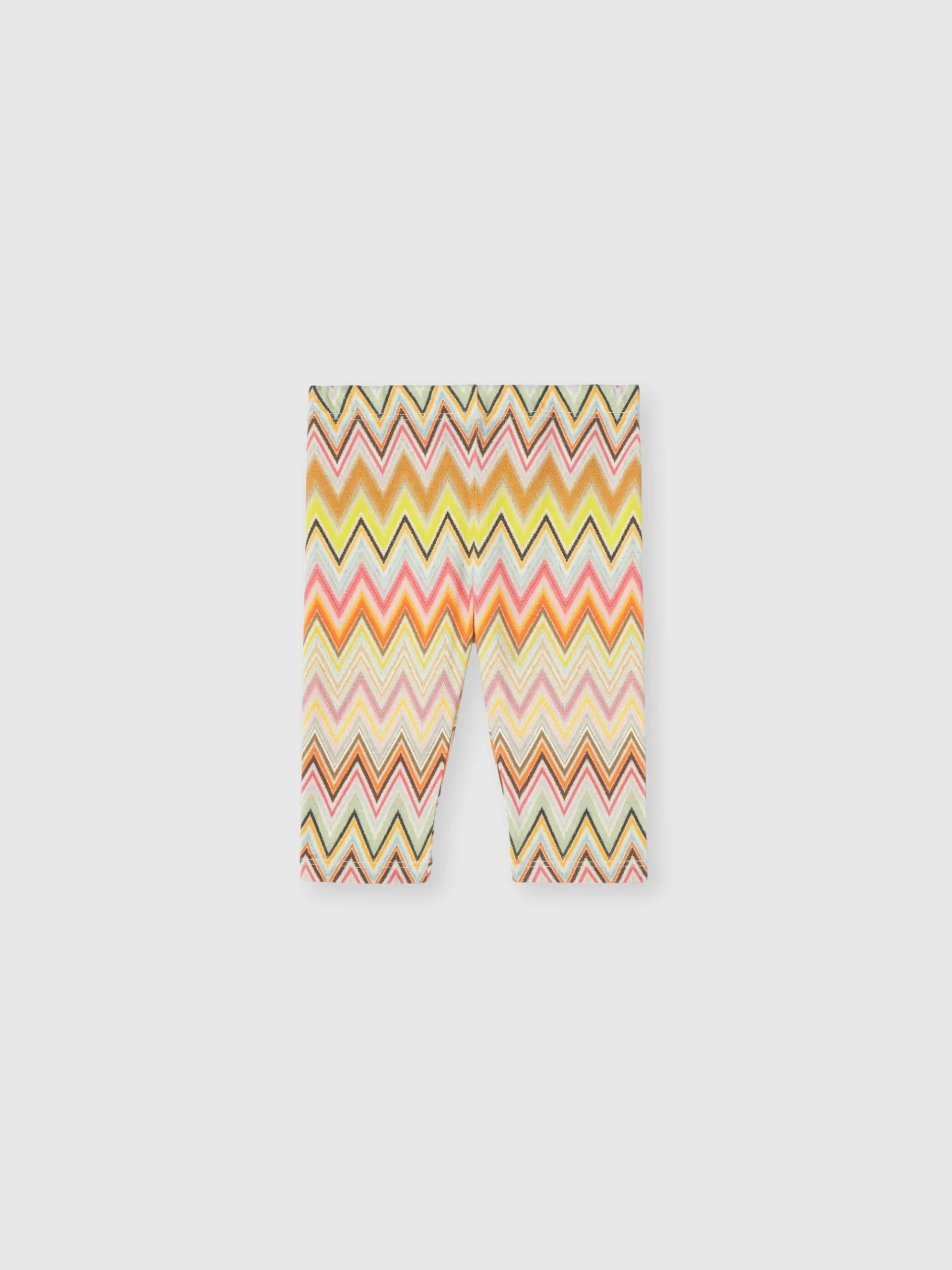 Leggings in cotone stretch zig zag