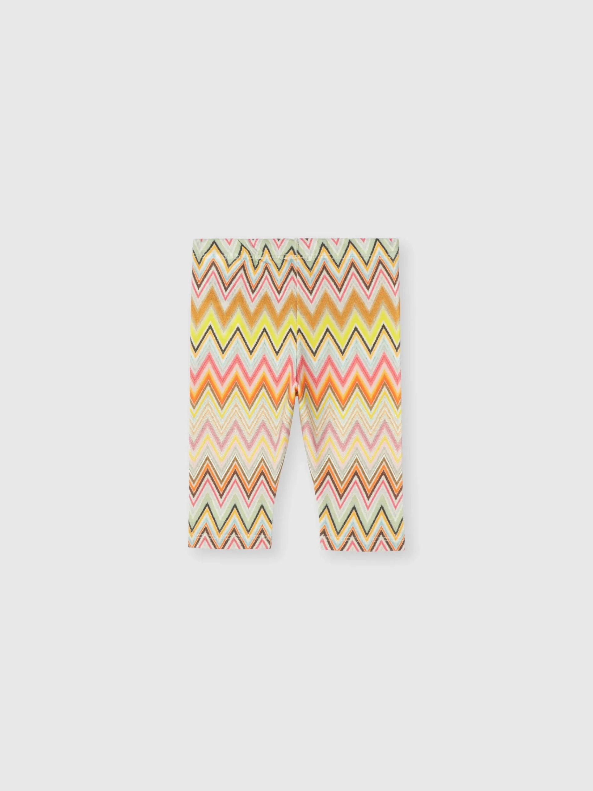 Leggings in cotone stretch zig zag