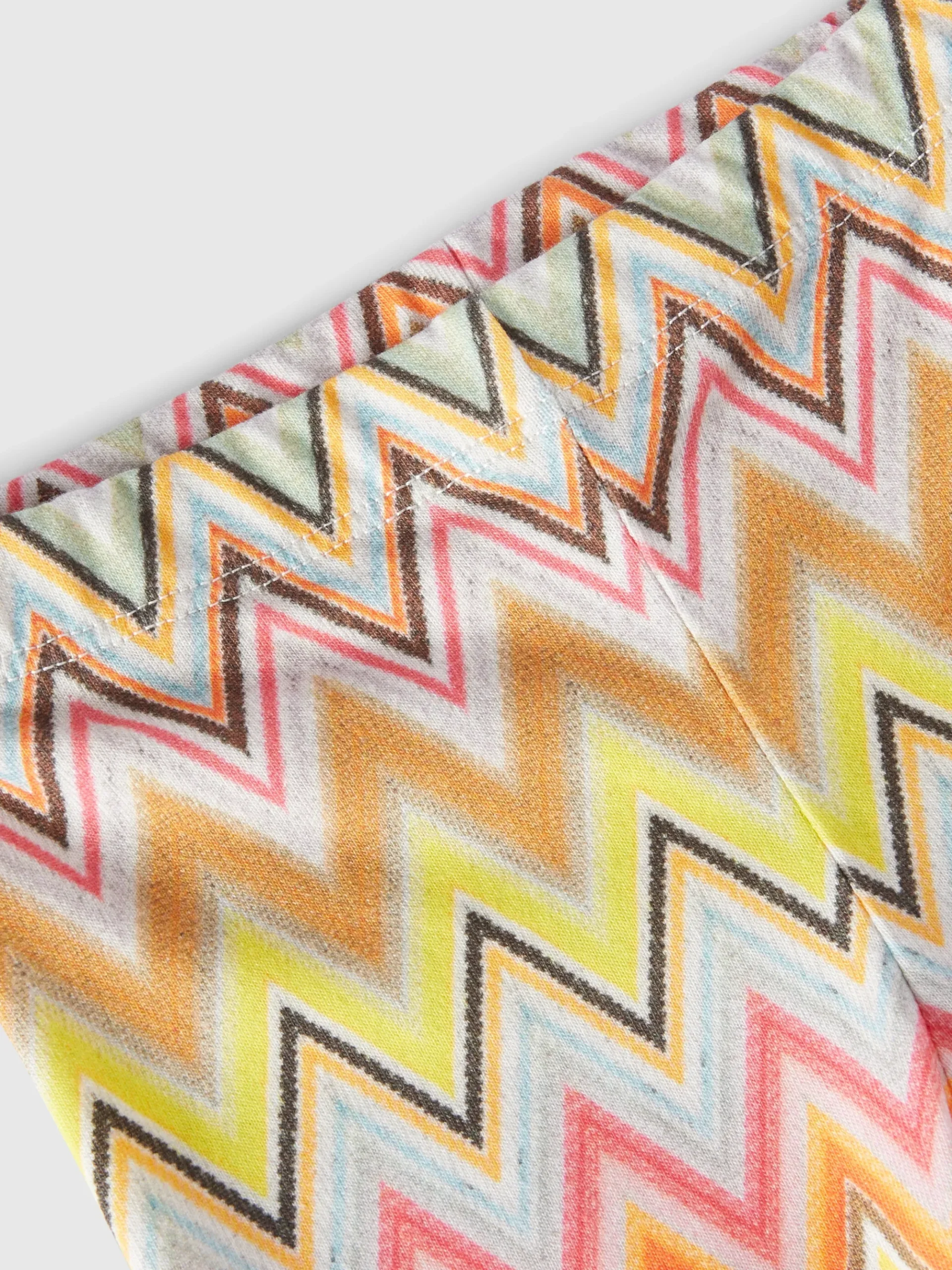 Leggings in cotone stretch zig zag