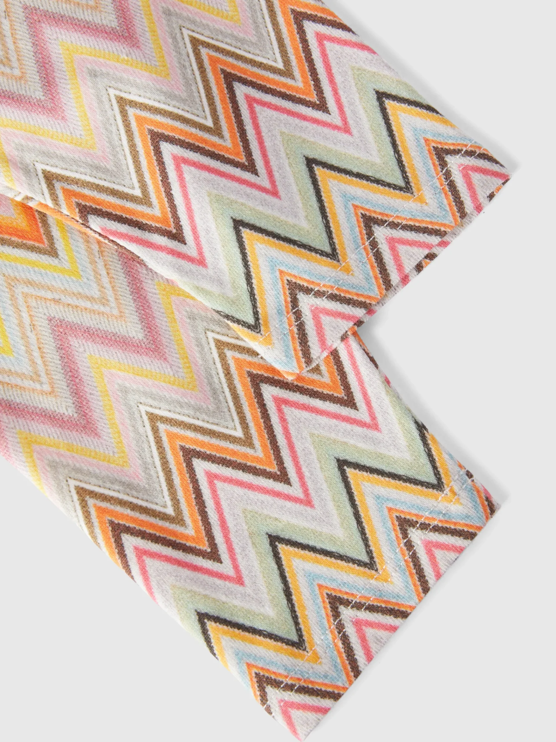 Leggings in cotone stretch zig zag