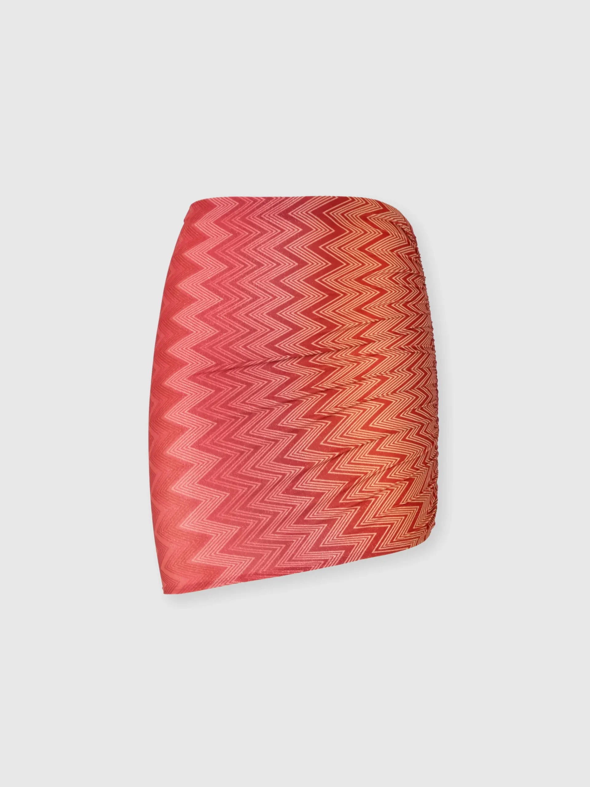 Mingonna copricostume in nylon stretch zig zag lamé