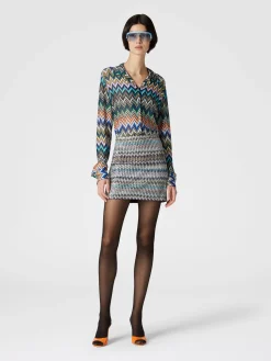 Mingonna zig zag con paillettes