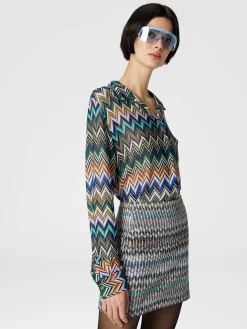 Mingonna zig zag con paillettes