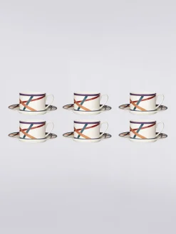Nastri Tazza Tè Set 6 Pz C/Piattino