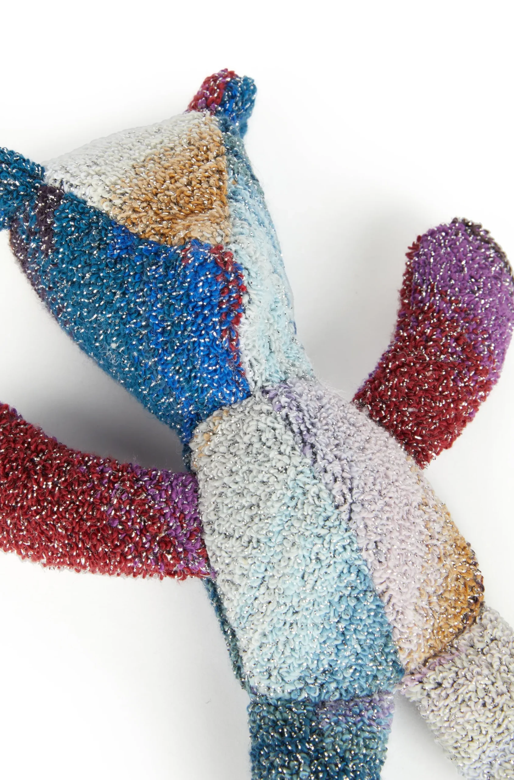 Orso Bruno Pupazzo In Cotone E Lurex 20 Cm