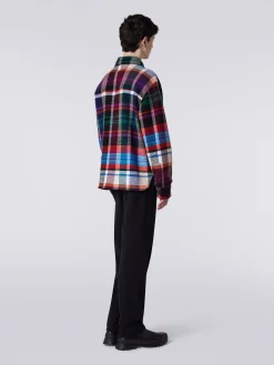 Oveshirt in lana e cotone