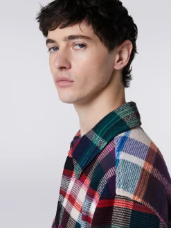Oveshirt in lana e cotone