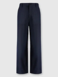Pantaloni cargo in drill di misto cotone