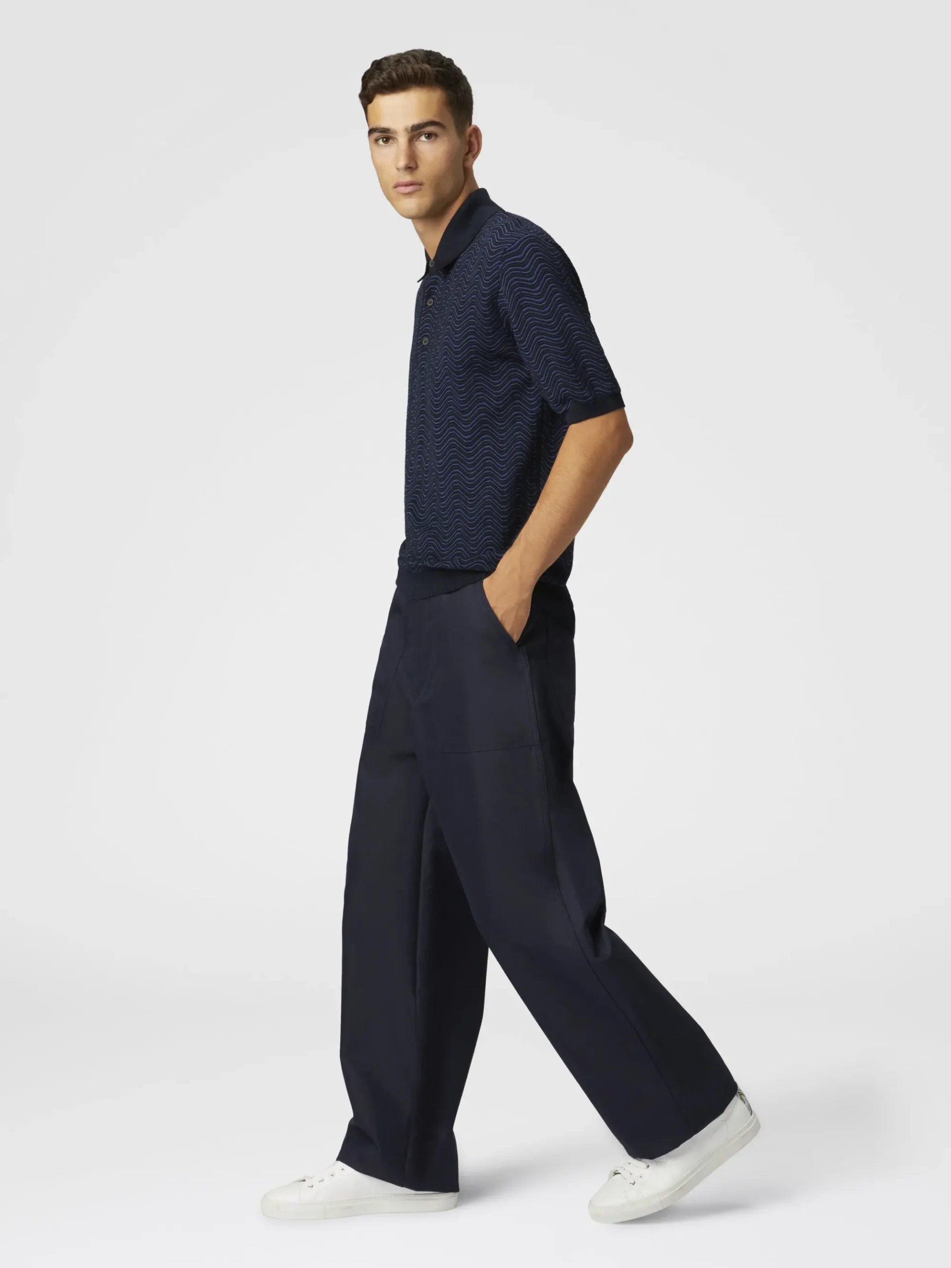 Pantaloni cargo in drill di misto cotone