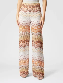 Pantapalazzo chevron lamé con paillettes