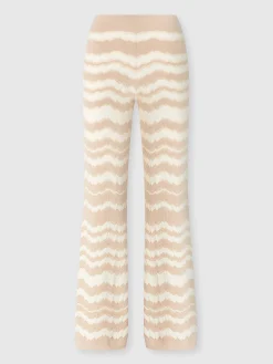 Pantapalazzo con zig zag tono su tono