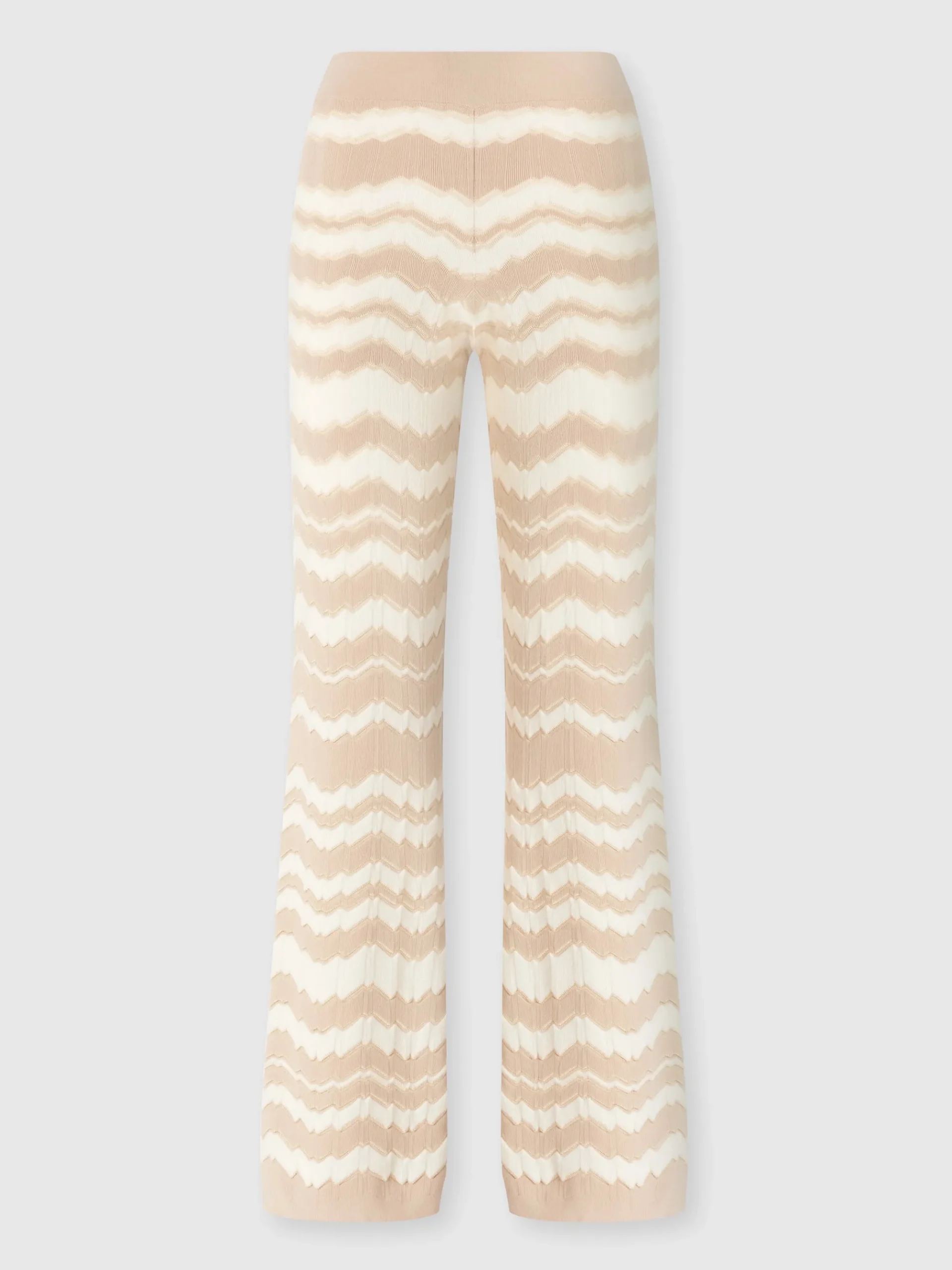 Pantapalazzo con zig zag tono su tono