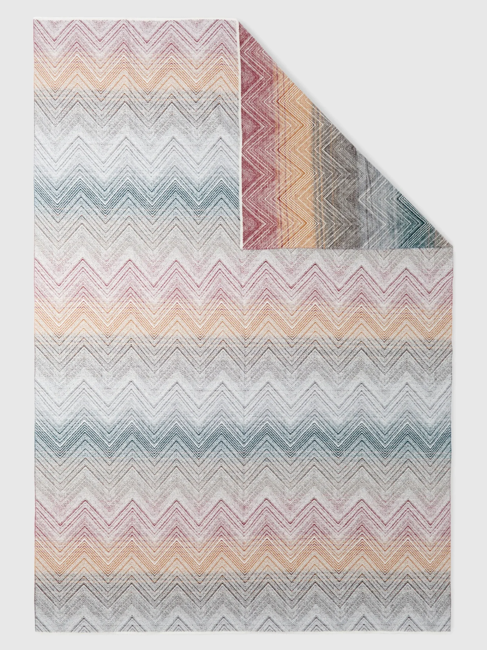 Plaid Marea 130x190 cm in lana chevron