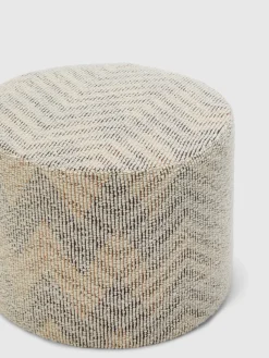 Pouf cilindrico Dinamico bouclé 40x30 cm chevron