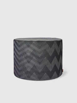 Pouf cilindrico Dinamico 40x30 cm zig zag