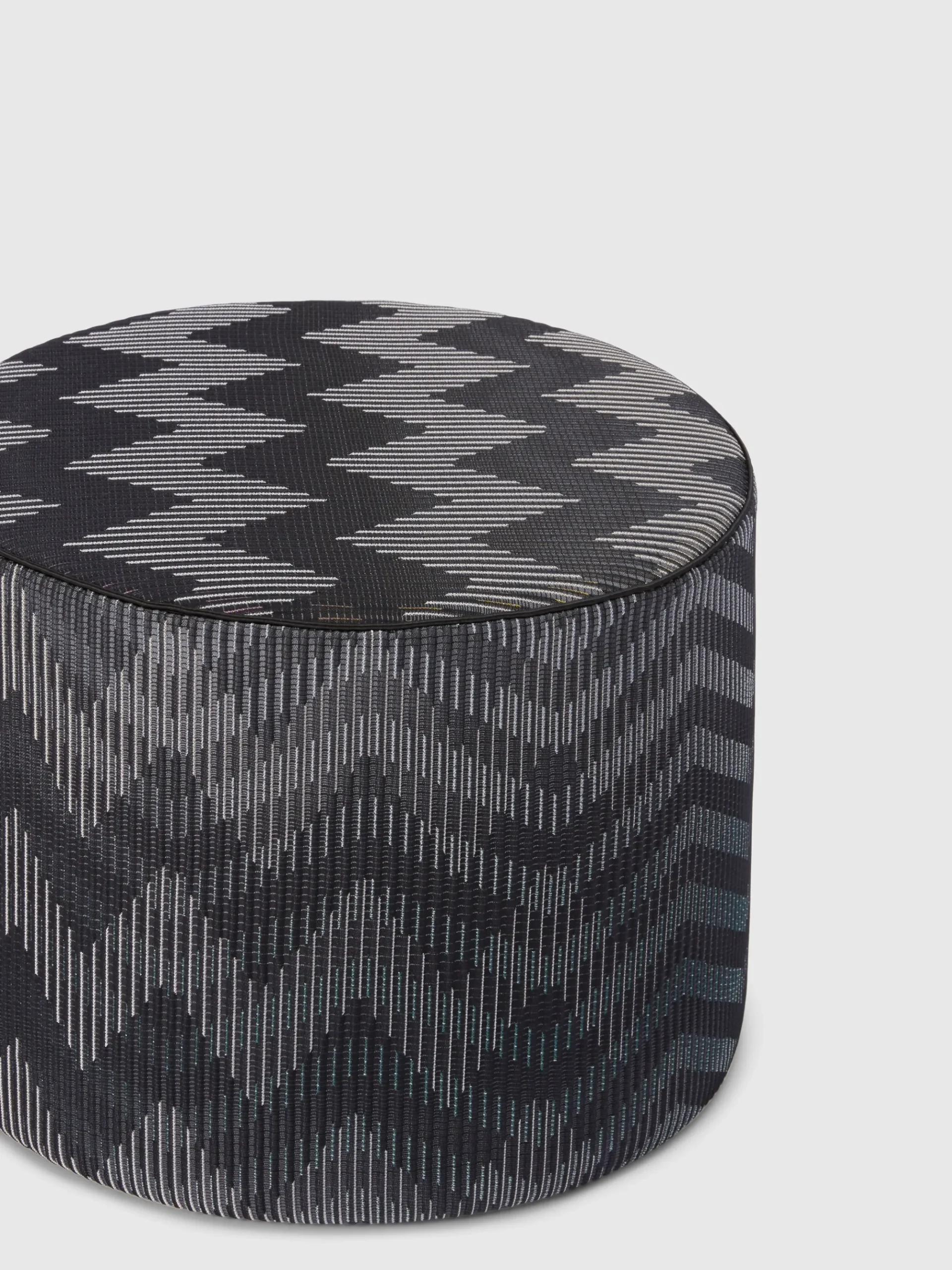 Pouf cilindrico Dinamico 40x30 cm zig zag