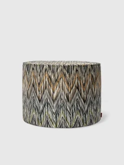 Pouf cilindrico NY 40x30 cm chevron
