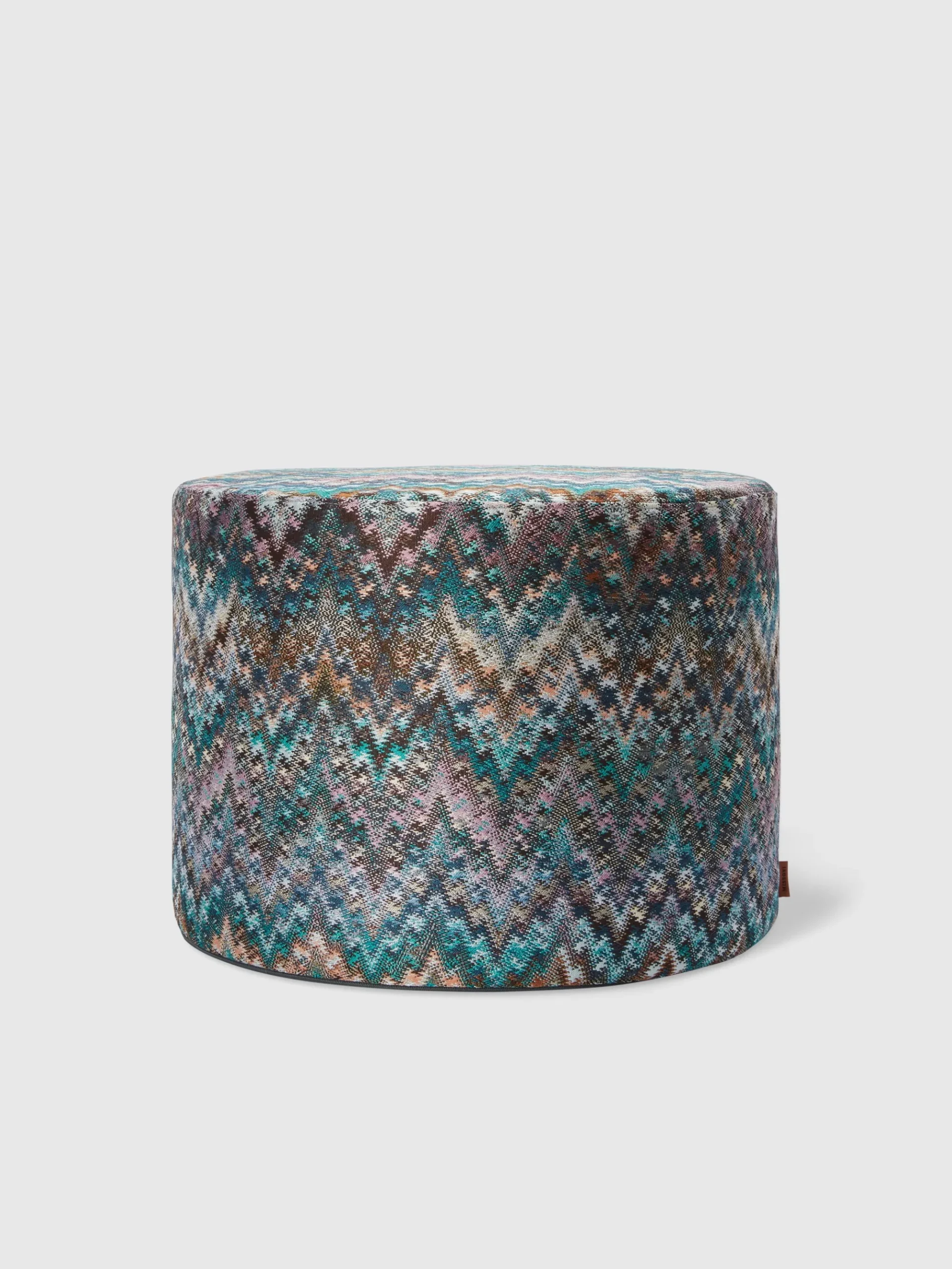 Pouf cilindrico Parrot 40x30 cm zig zag