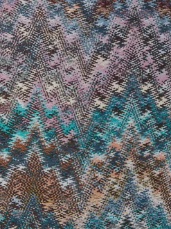 Pouf cilindrico Parrot 40x30 cm zig zag