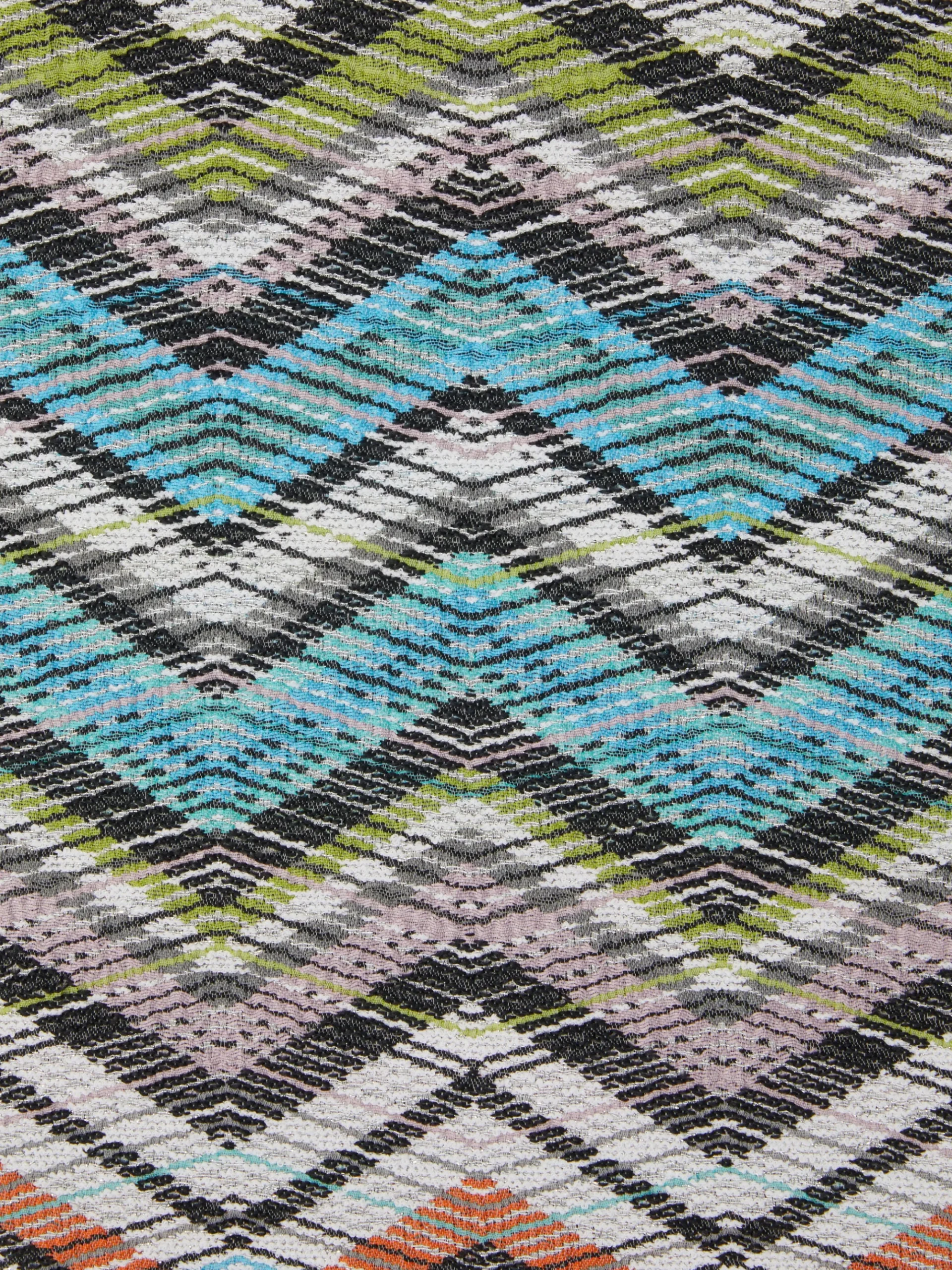 Pouf cubico Carioca 40x40x40 cm in misto cotone chevron