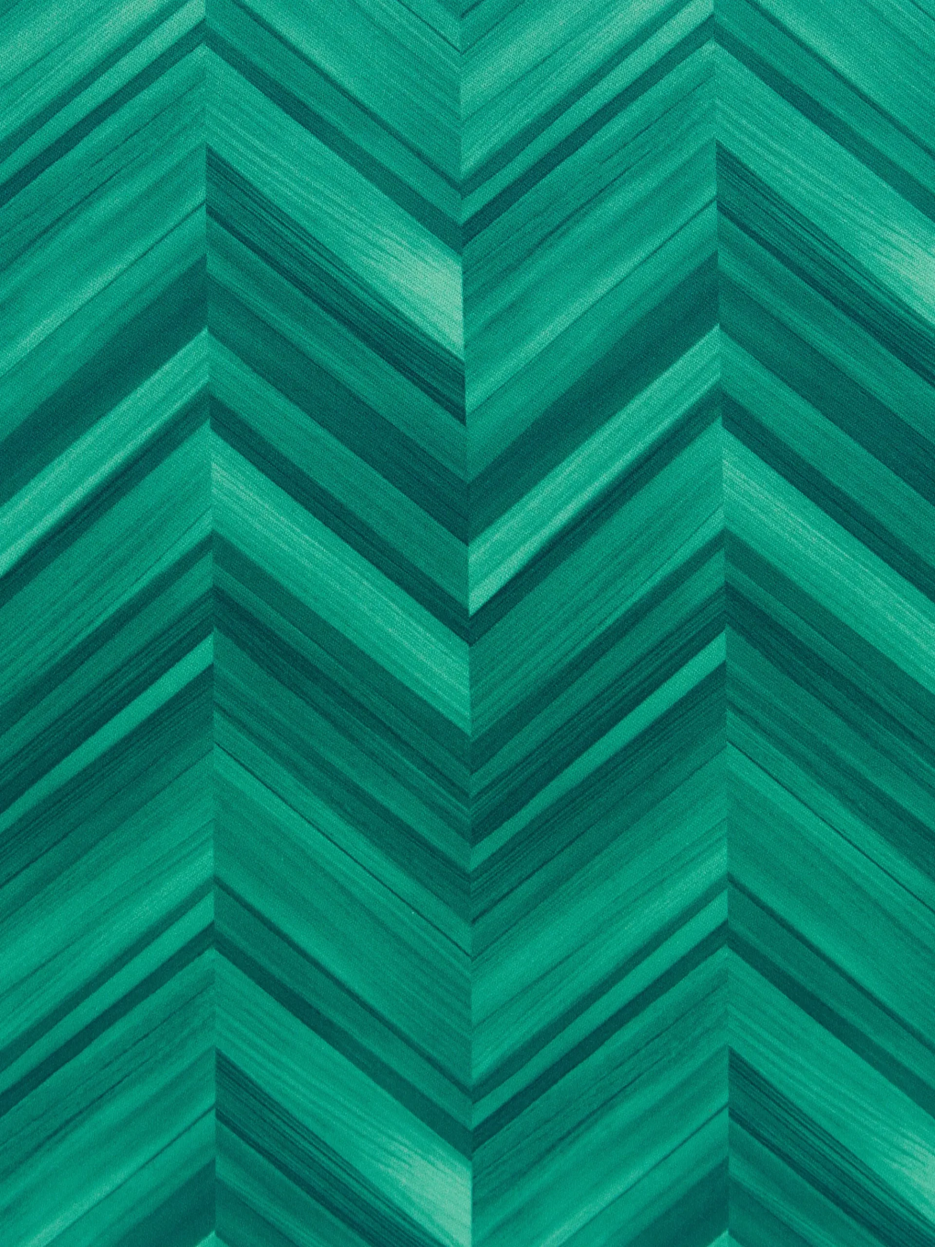 Pouf cubico Layers 40x40x40 cm in rasatello di cotone chevron