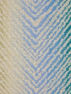 Pouf da esterno cilindrico Island 40x30 cm zig zag bouclé