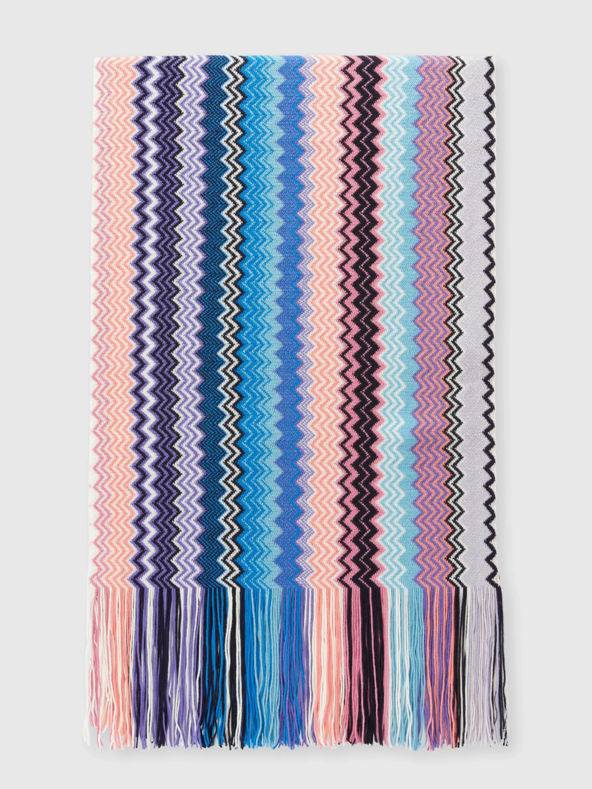 Sciarpa in misto lana zig zag