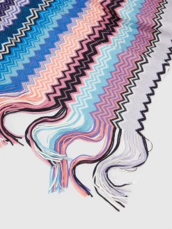 Sciarpa in misto lana zig zag