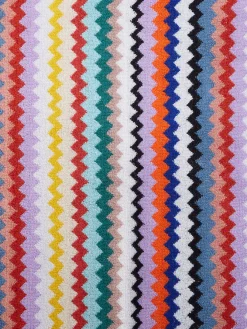 Set 5 pezzi di asciugamani da bagno Riverbero in spugna di cotone zig zag