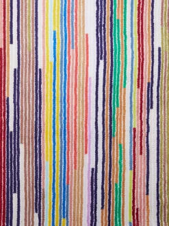 Set 2 pezzi di asciugamani da bagno Melody in spugna di cotone fiammata