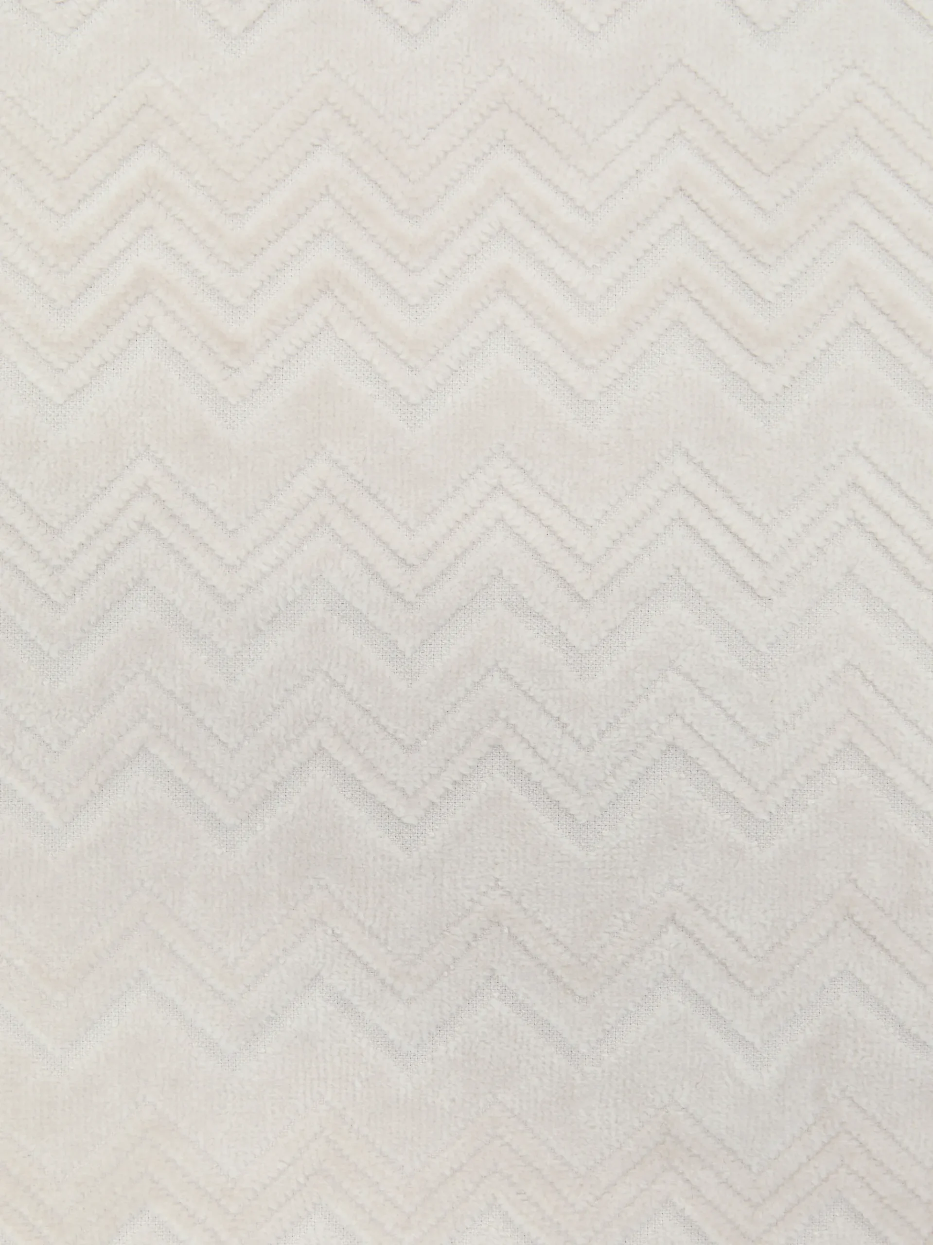 Set 2 pezzi di asciugamani da bagno Chalk in spugna di cotone zig zag
