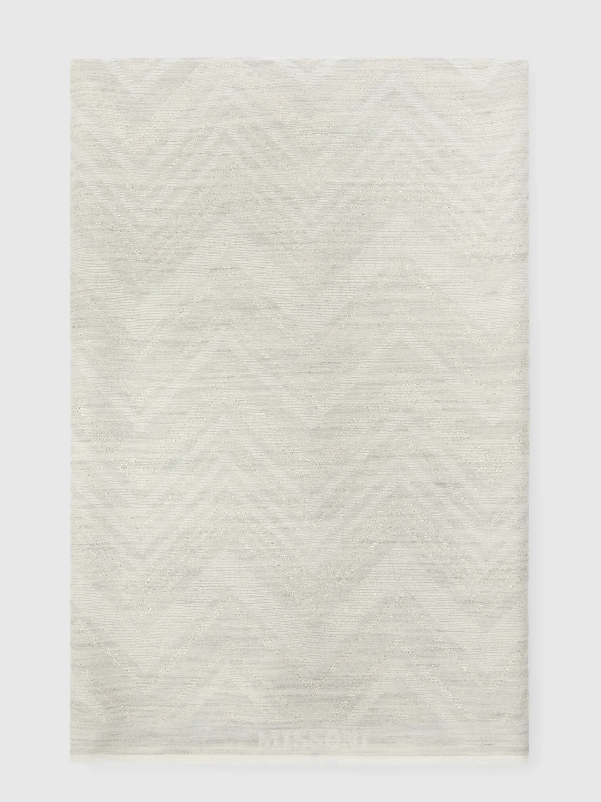 Stola in misto cotone zig zag lamé