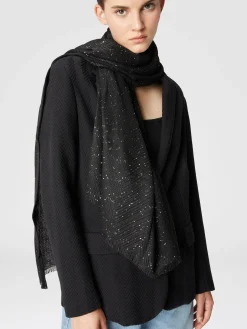 Stola in misto viscosa con paillettes
