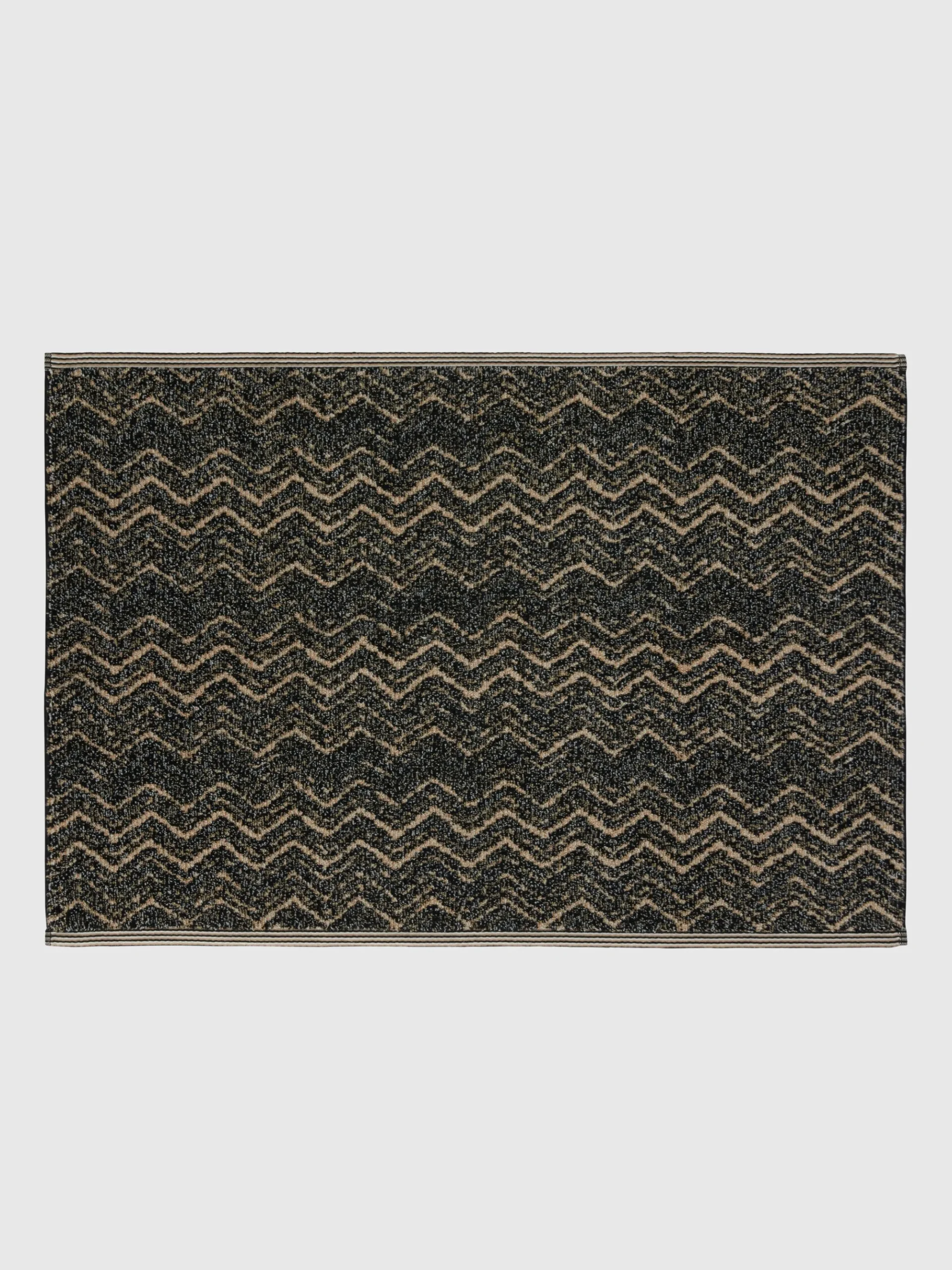 Tappetino da bagno Azul 60x90 cm in cotone chevron
