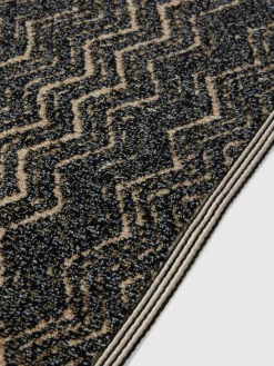 Tappetino da bagno Azul 60x90 cm in cotone chevron