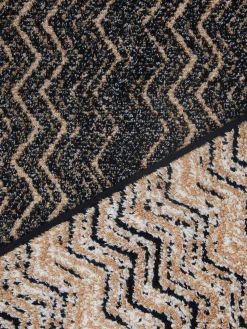 Tappetino da bagno Azul 60x90 cm in cotone chevron