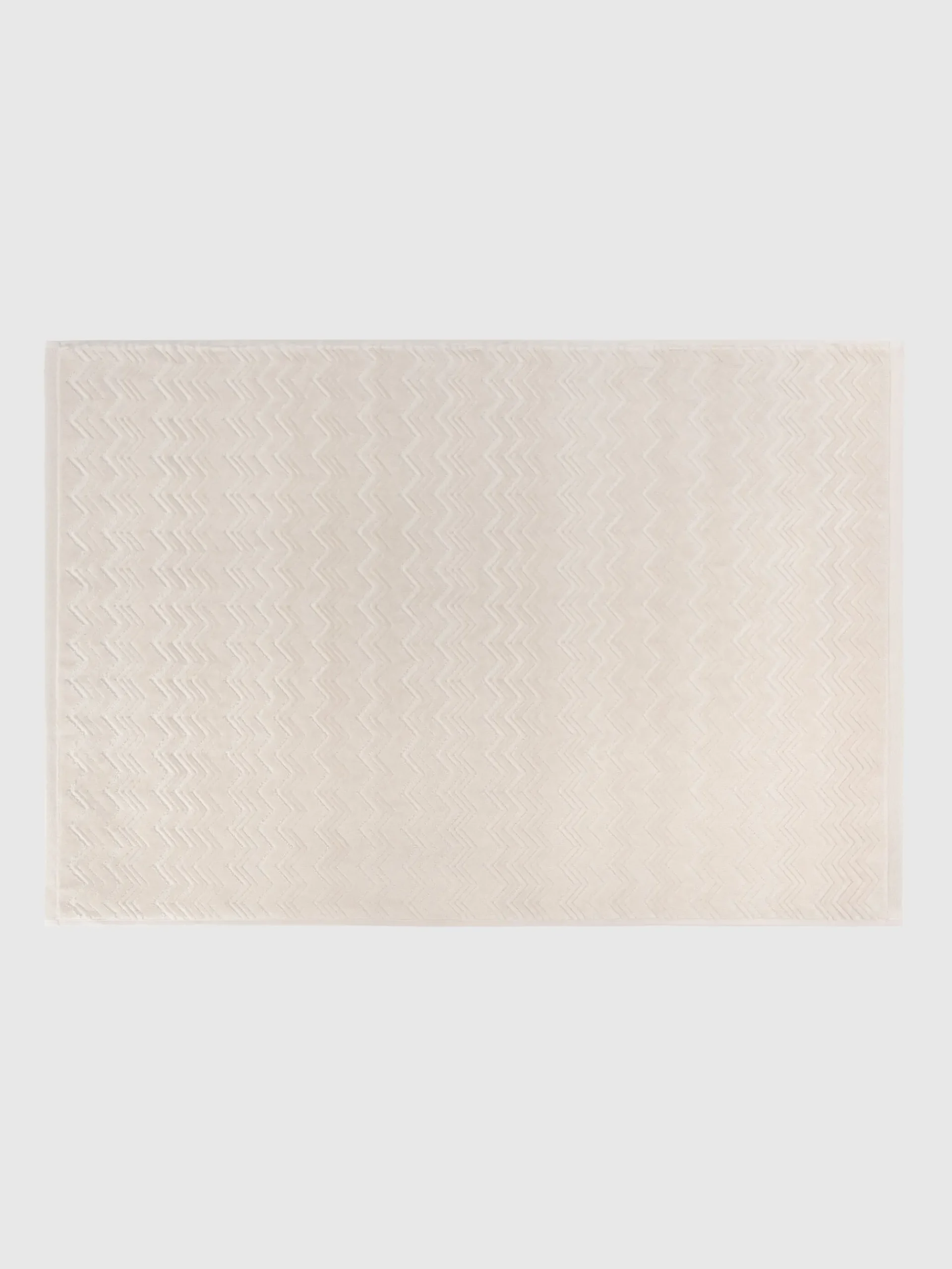 Tappetino da bagno Chalk 60x90 cm in cotone zig zag