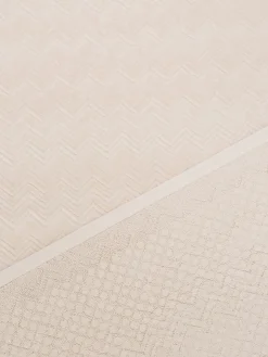 Tappetino da bagno Chalk 60x90 cm in cotone zig zag