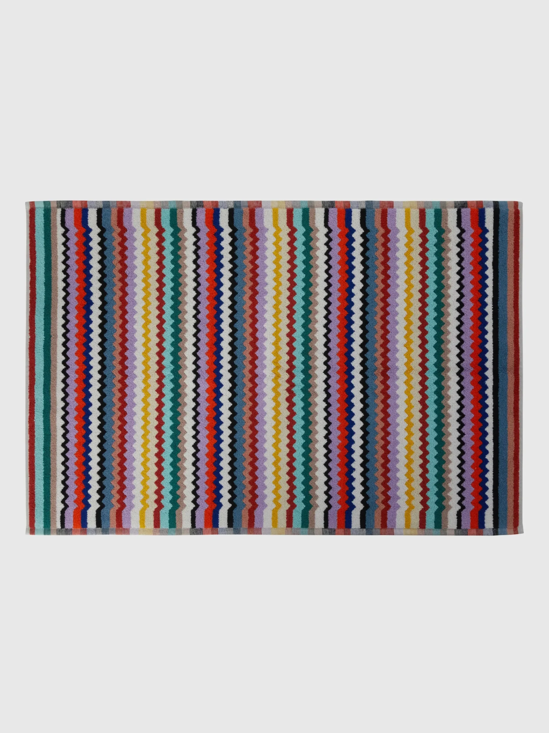 Tappetino da bagno Riverbero 60x90 cm in cotone zig zag