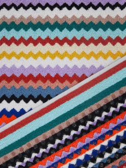Tappetino da bagno Riverbero 60x90 cm in cotone zig zag