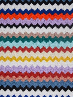 Tappetino da bagno Riverbero 60x90 cm in cotone zig zag