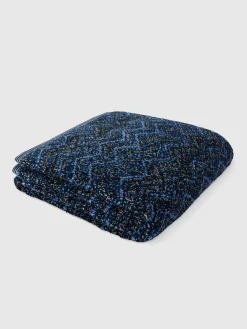 Telo da bagno 150x100 cm Azul in spugna di cotone chevron