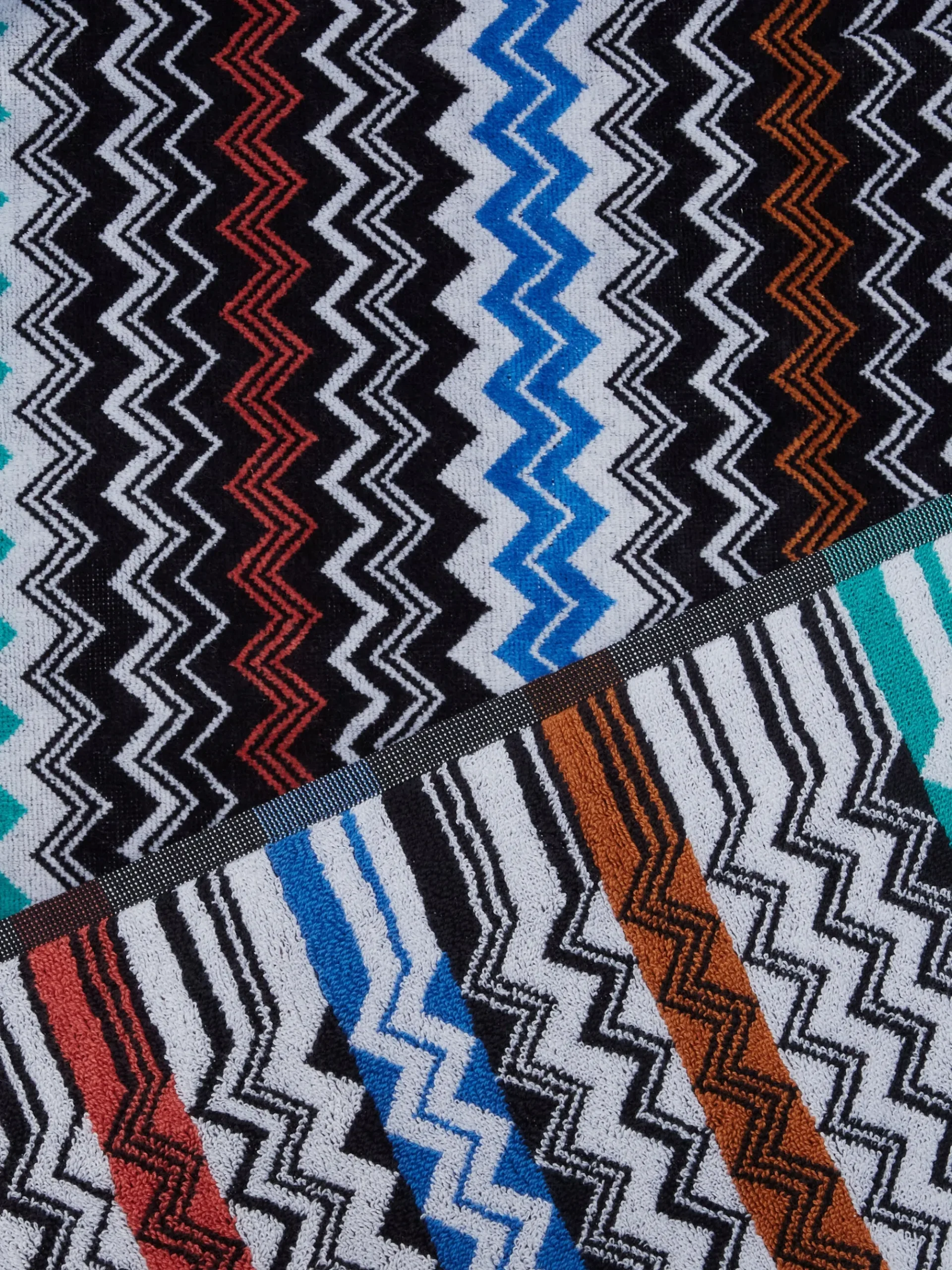 Telo da bagno 150x100 cm Neoclassic in spugna di cotone zig zag