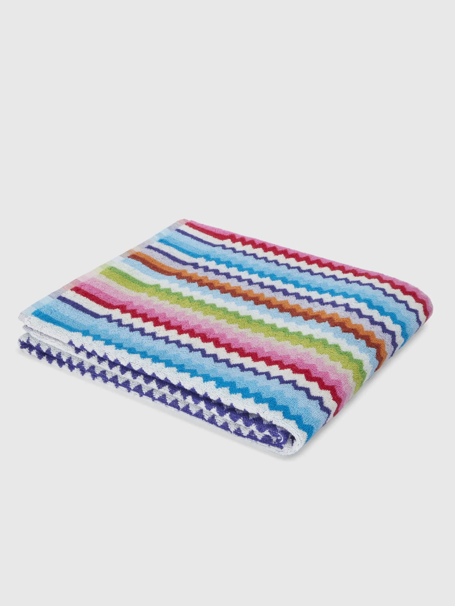 Telo da bagno 150x100 cm Riverbero in spugna di cotone zig zag