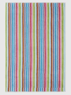 Telo da bagno 150x100 cm Riverbero in spugna di cotone zig zag