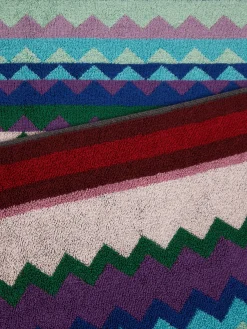 Telo mare Chantal 100x180 cm in spugna di cotone chevron