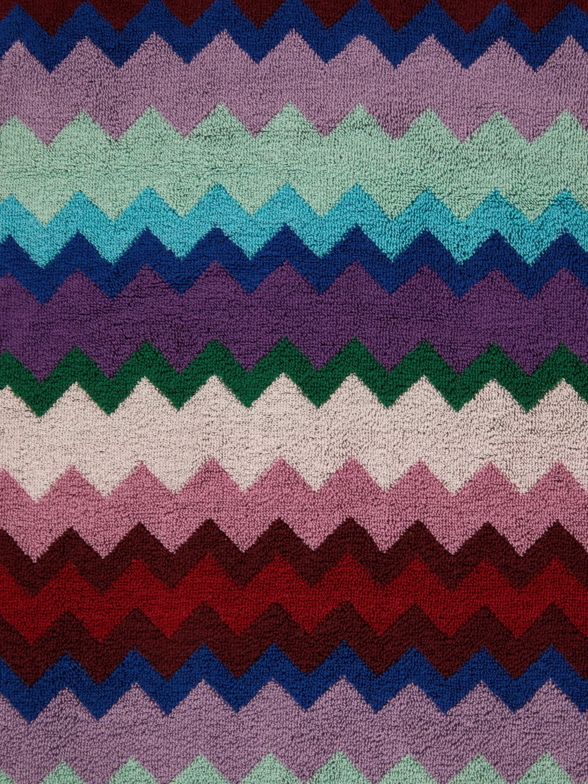 Telo mare Chantal 100x180 cm in spugna di cotone chevron