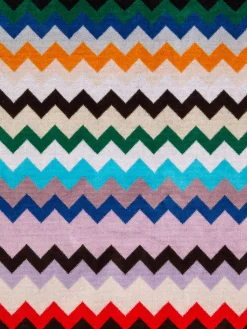 Telo mare 100x180 cm Carlie in spugna di cotone chevron