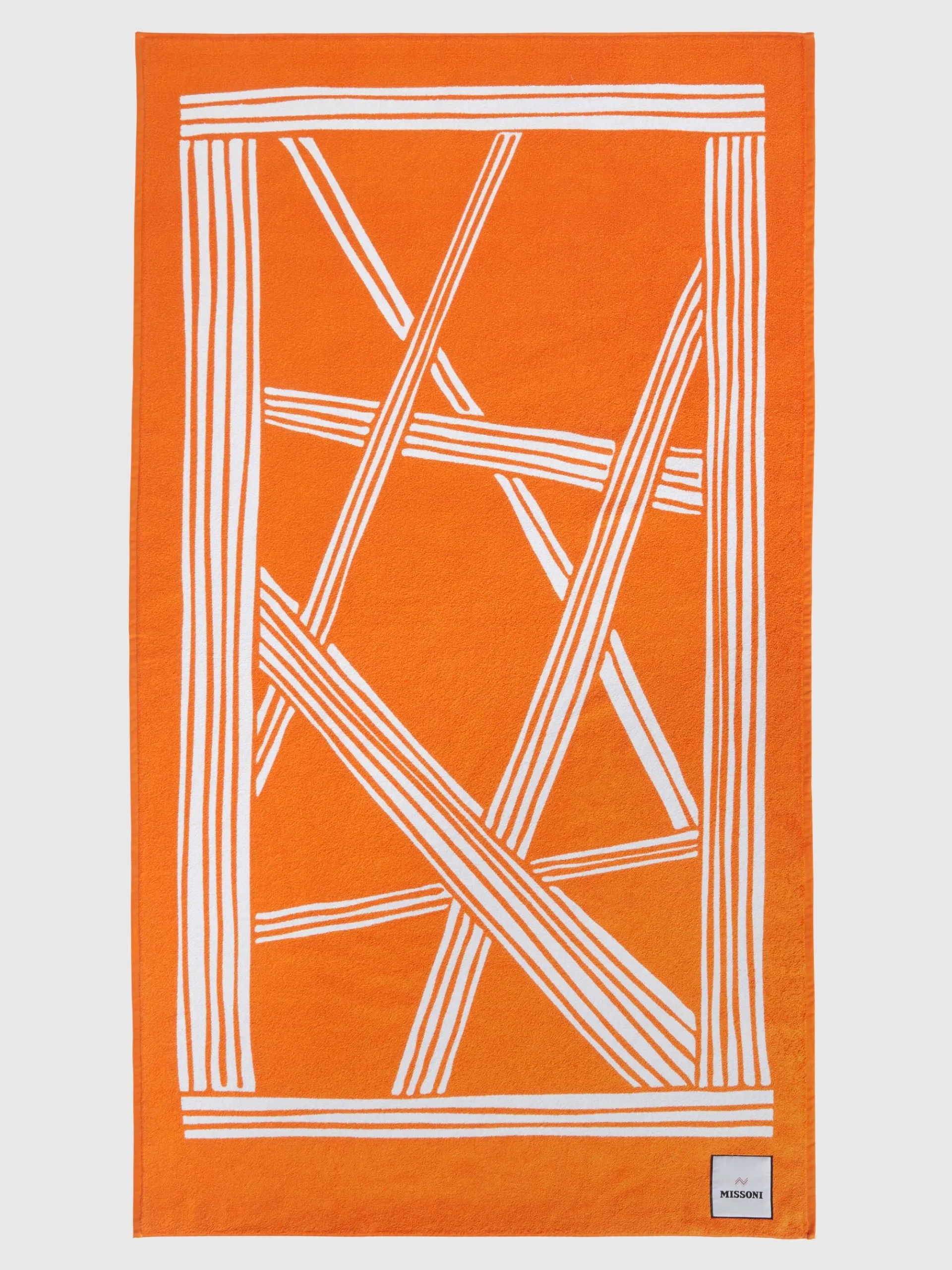 Telo mare 180x100 cm Nastri in spugna di cotone