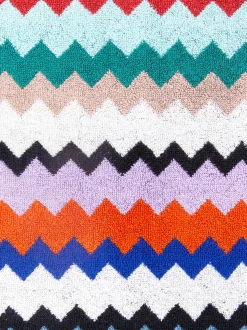 Telo mare 100x180 cm Riverbero in spugna di cotone zig zag